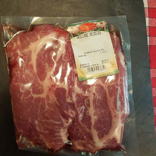 Grillade désossée sous vide