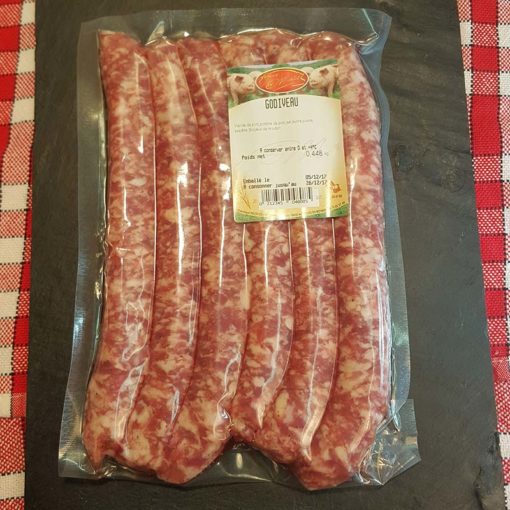 6 Godiveau ou chipolata sous vide