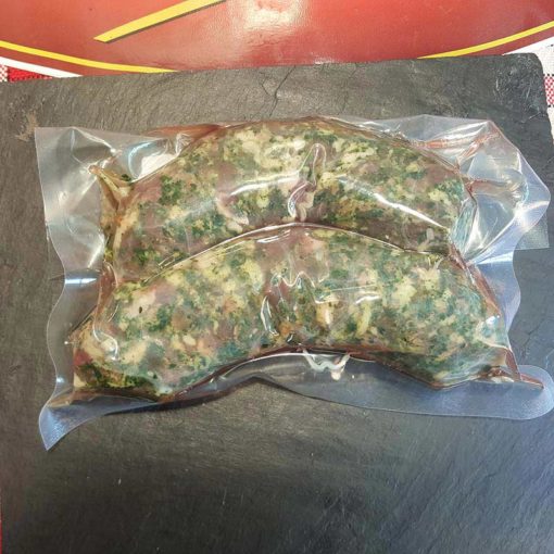 Saucisse d'herbe sous vide