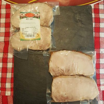 Tranches de rôti cuit sous vide