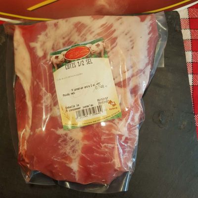 Cotes demis sel sous vide
