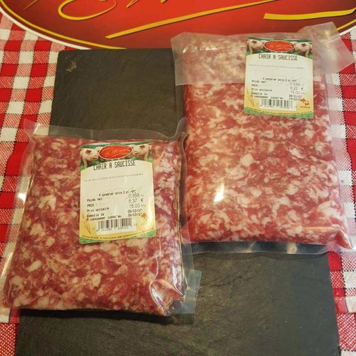 Chair à saucisse sous vide