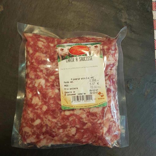 Chair à saucisse sous vide