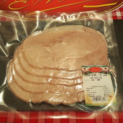 5 tranches de jambon sans sel nitrité